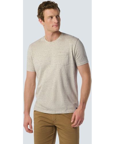 No Excess Kurzarmshirt T-Shirt Crewneck Multi Coloured Mel - Weiß