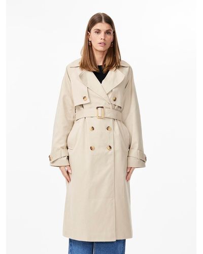 Y.A.S Trenchcoat YASTERONIMO TRENCH COAT NOOS - Natur