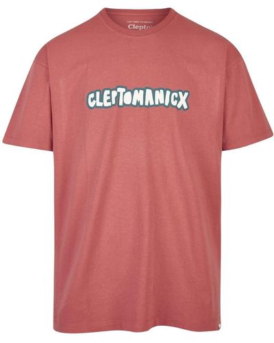 CLEPTOMANICX T-Shirt Clepto Oldschool - Pink
