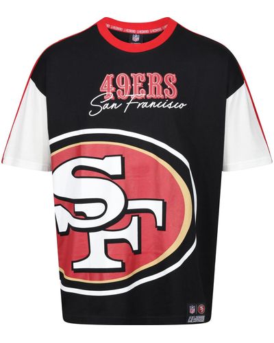 Re:Covered Print-Shirt Re:Covered Oversized NFL Teams 49ers Chiefs Seah - Rot