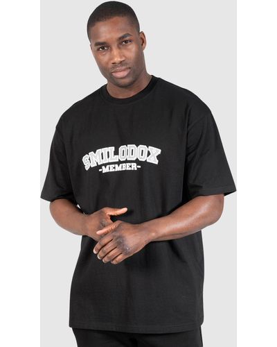Smilodox T-Shirt Exclusive Member Oversize - Schwarz