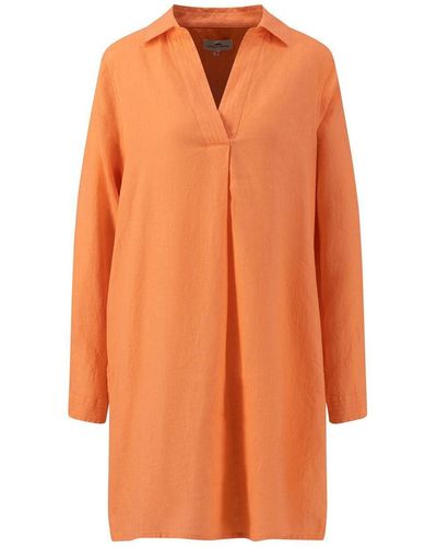 Fynch-Hatton Sommerkleid DRESS TUNIC LINEN - Orange