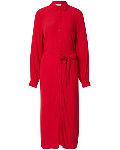 Minimum Blusenkleid NIRRA (1-tlg) Wickel-Design - Rot