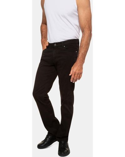 JP1880 5-Pocket-Jeans Twillhose Bauchfit bis Größe N-70/U-35 - Schwarz