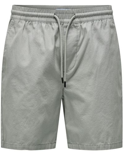 Only & Sons Sweatshorts Shorts Bermuda Pants Sommer Hose 7318 in Grau