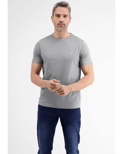 Lerros T-Shirt im Basic-Look - Grau
