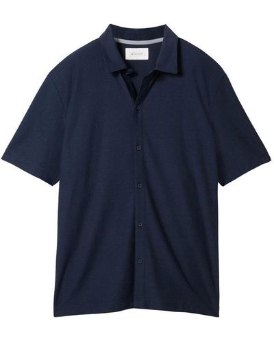 Tom Tailor T- structured shirt - Blau