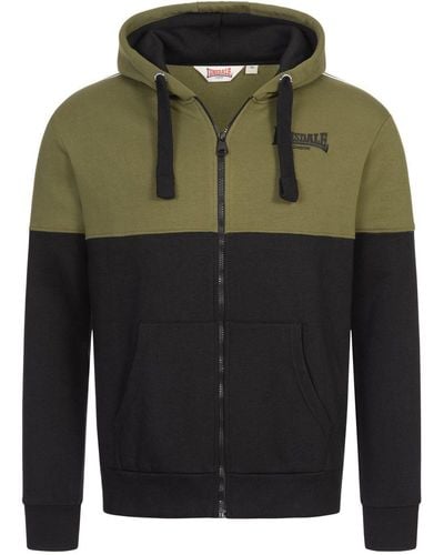 Lonsdale London Sweater Zip Hoodie Lucklawhill - Grün