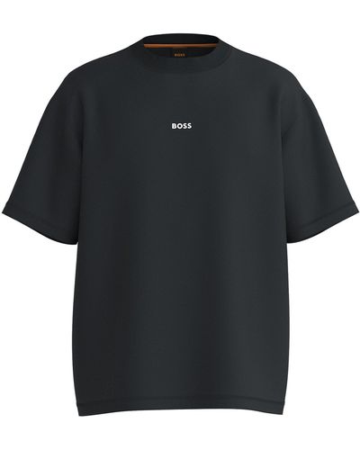 BOSS T-Shirt Te_Geological (1-tlg) - Schwarz