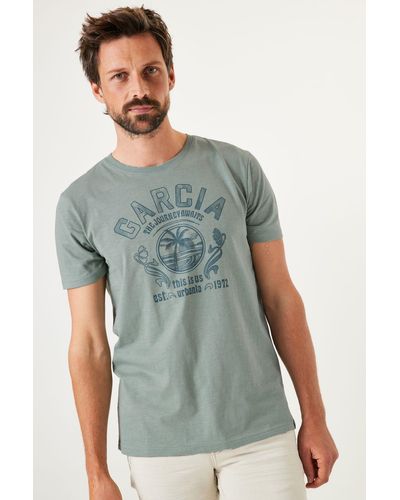Garcia T-Shirt Regular fit - Grün