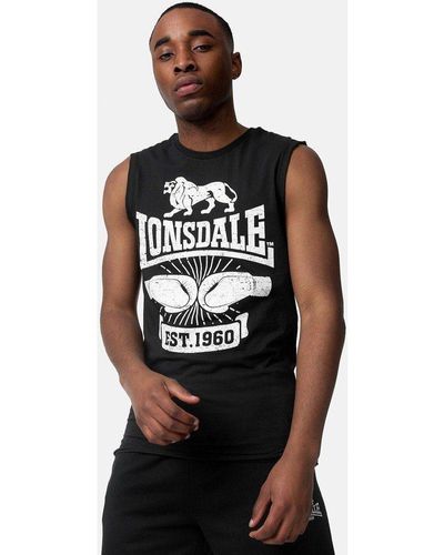 Lonsdale London T-Shirt Cleator - Schwarz
