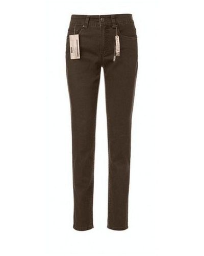 Anna Montana 5-Pocket-Jeans braun (1-tlg)