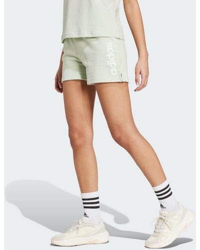 adidas Funktionsshorts ESSENTIALS LINEAR FRENCH TERRY SHORTS - Weiß