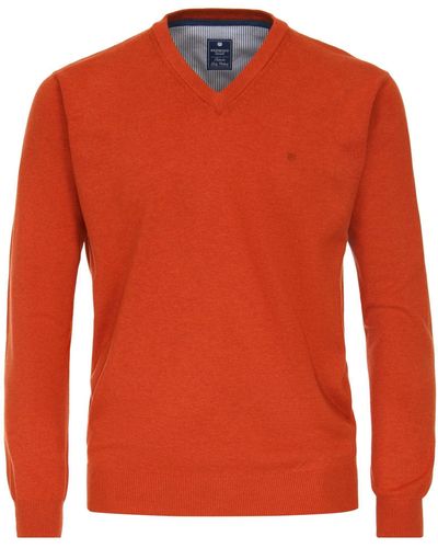 Redmond V-Ausschnitt-Pullover 600 - Orange
