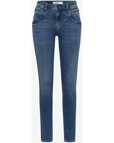 Brax Slim-fit- Five-Pocket-Jeans in Vintage Denim - Blau