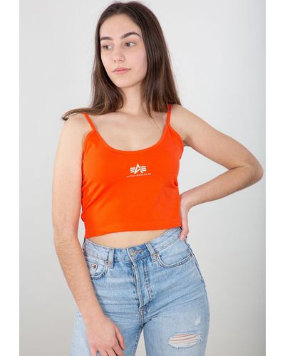 Alpha Industries Muscleshirt Women - Orange