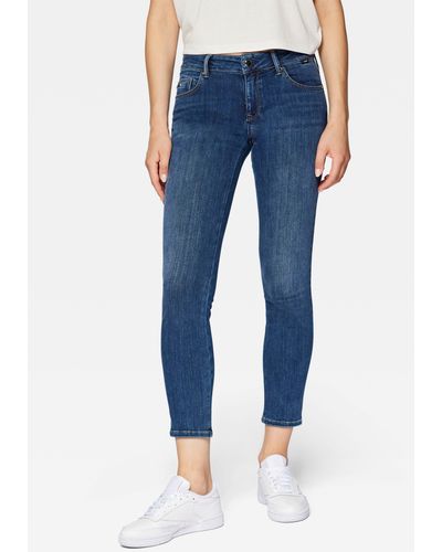 Mavi Skinny-fit-Jeans LINDY elastische Denimqualität für eine tolle Silhouette - Blau