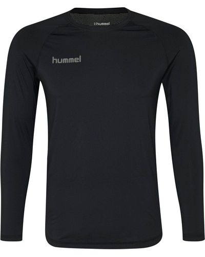 Hummel T-Shirt HML FIRST PERFORMANCE JERSEY L/S BLACK - Schwarz