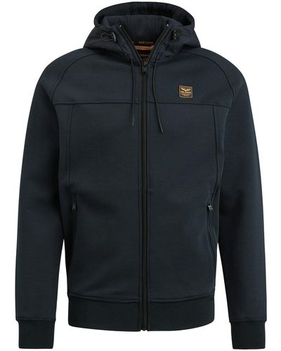 PME LEGEND Sweatshirt Zip jacket interlock sweat - Blau