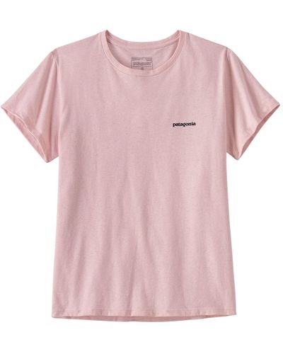 Patagonia T-Shirt P-6 Logo Responsibili-Tee - Pink