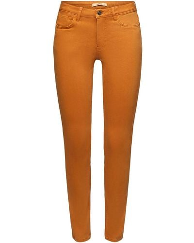 Esprit Fit- Skinny Jeans mit mittelhohem Bund - Orange