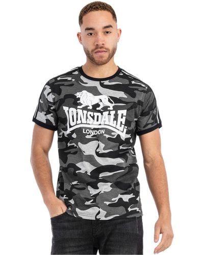 Lonsdale London T-Shirt Cregneash - Grau
