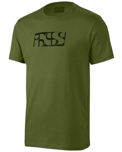 IXS Kurzarmshirt M Brand Tee Kurzarm-Shirt - Grün