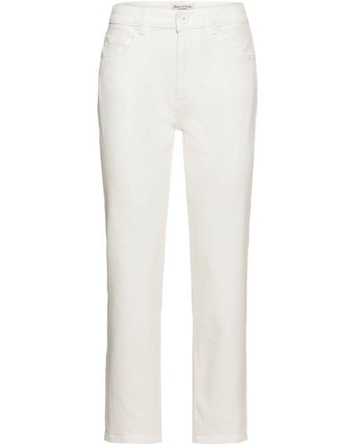 Marc O' Polo 7/8- Cropped Jeans aus Bio-Baumwoll-Mix - Weiß