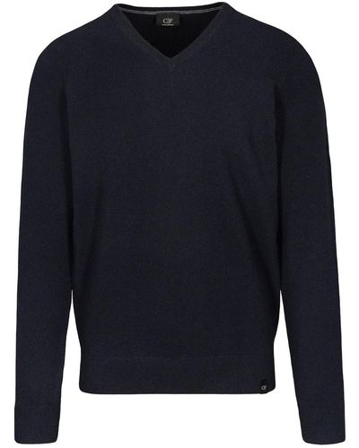 COMMANDER Sweatshirt V-Pullover /1 Arm, uni - Blau