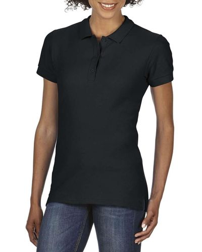 Gildan PREMIUM COTTON® Poloshirt T- Baumwolle Polo Shirt - Schwarz