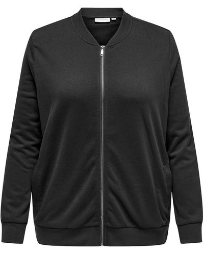 Only Carmakoma Sweatjacke CARJOYCE LS BOMBER SWT JRS - Schwarz