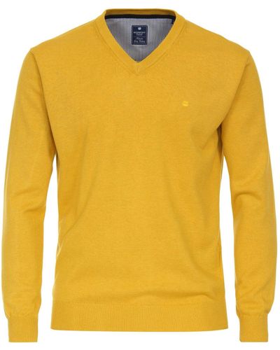 Redmond V-Ausschnitt-Pullover 600 - Gelb