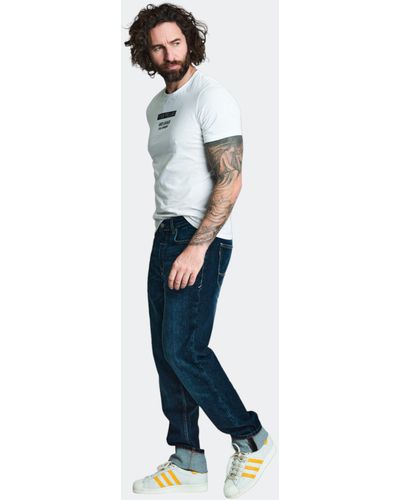 Five Fellas Slim-fit-Jeans LUUK-Z nachhaltig, Italien, Stretch, coole Waschung - Weiß