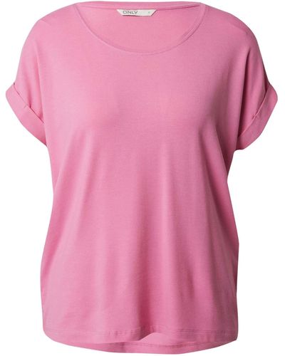 ONLY T-Shirt Moster (1-tlg) Plain/ohne Details - Pink