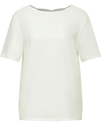 Street One T- LTD QR mat-mix shirt w.crossed - Weiß
