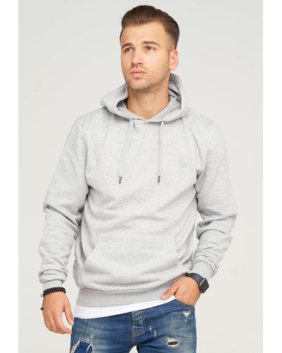Soulstar Kapuzensweatshirt DAKAR im schlichten Basic-Look - Grau
