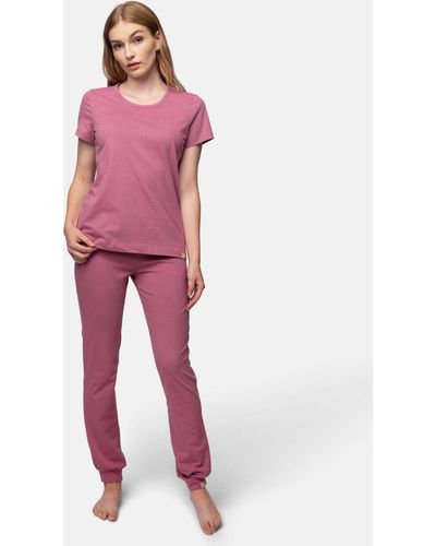 greenjama T-Shirt aus weichem Single Jersey, Bio Baumwolle, GOTS-zertifiziert - Rot
