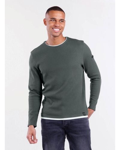 Key Largo Sweatshirt MSW STEFANO round - Grau