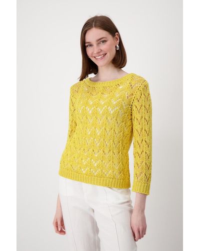 Monari Sweatshirt Pullover, dry lemon - Gelb