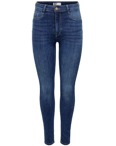 Jdy Skinny-fit-Jeans Vega (1-tlg) - Blau