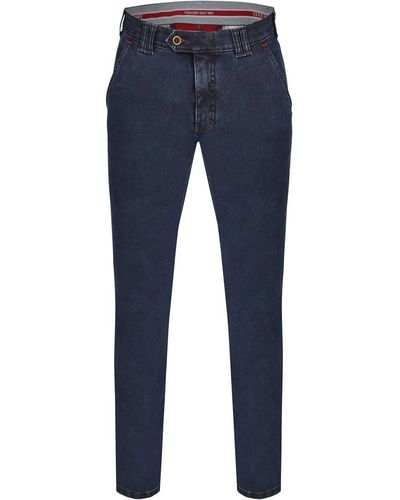 Club of Comfort 5-Pocket-Jeans Thermolite Flatfront Hose Garvey - Blau