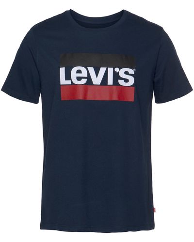Levi's Levi's® T-Shirt mit großem Logoprint - Blau