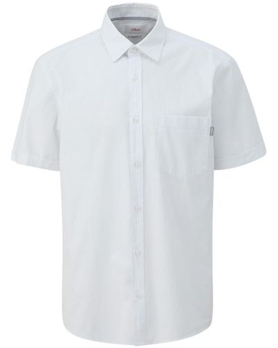 S.oliver Kurzarmhemd Hemd - Weiß