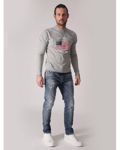 Miracle of Denim Tapered-fit-Jeans - Grau