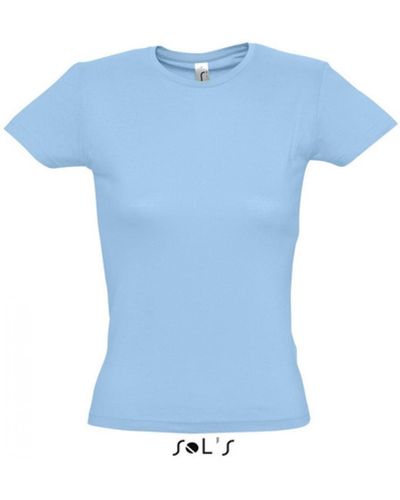 Sol's Rundhalsshirt T-Shirt Miss - Blau