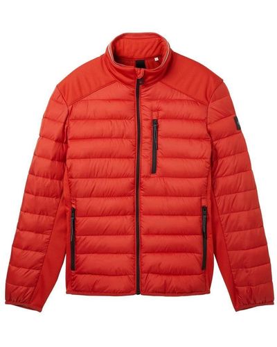 Tom Tailor Outdoorjacke hybrid jacket, fire red - Rot