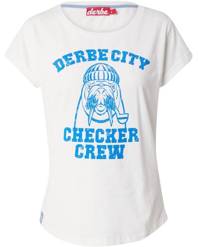 Derbe T-Shirt City (1-tlg) Plain/ohne Details - Blau