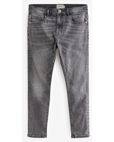 Next Skinny Fit Essential Jeans mit Stretch (1-tlg) - Grau