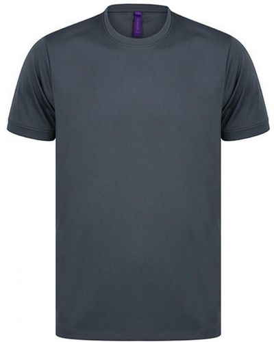Henbury Rundhalsshirt HiCool® Performance T-Shirt - Blau