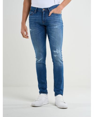 Big Star Skinny-fit-Jeans DERIC (1-tlg) - Blau